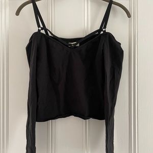 Urban Outfitters off the shoulder black top